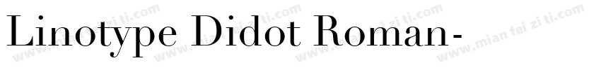 Linotype Didot Roman字体转换